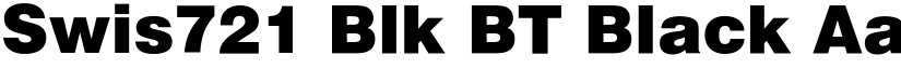 Swis721 Blk BT Black font
