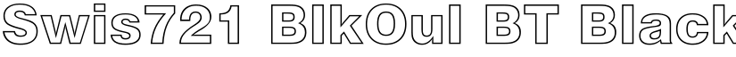 Swis721 BlkOul BT Black font