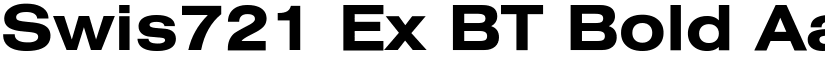 Swis721 Ex BT Bold font