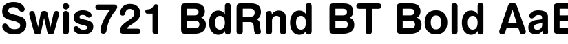 Swis721 BdRnd BT Bold font