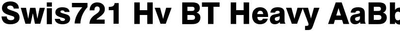 Swis721 Hv BT Heavy font