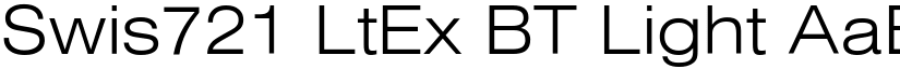 Swis721 LtEx BT Light font