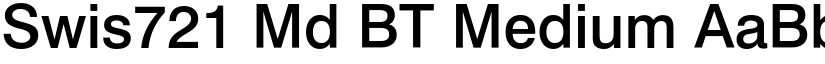 Swis721 Md BT Medium font