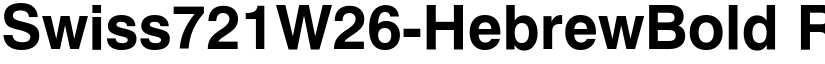 Swiss721W26-HebrewBold Regular font