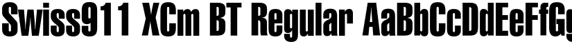Swiss911 XCm BT Regular font