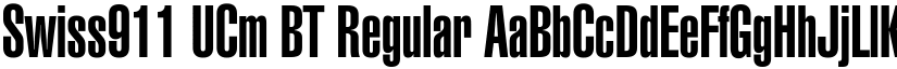 Swiss911 UCm BT Regular font