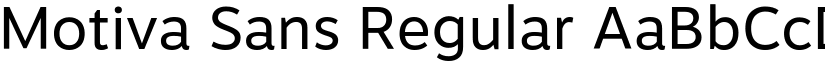 Motiva Sans Regular font
