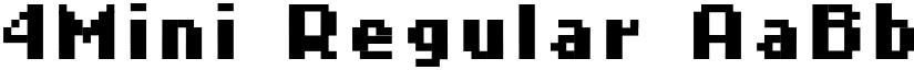 4Mini Regular font
