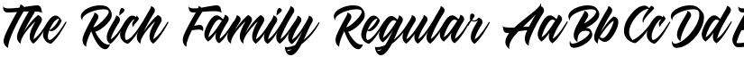 The Rich Family Regular font