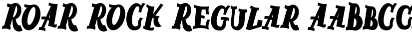 ROAR ROCK Regular font