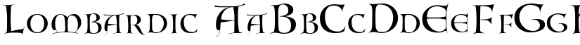 Lombardic font
