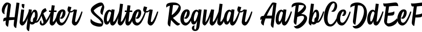 Hipster Salter Regular font