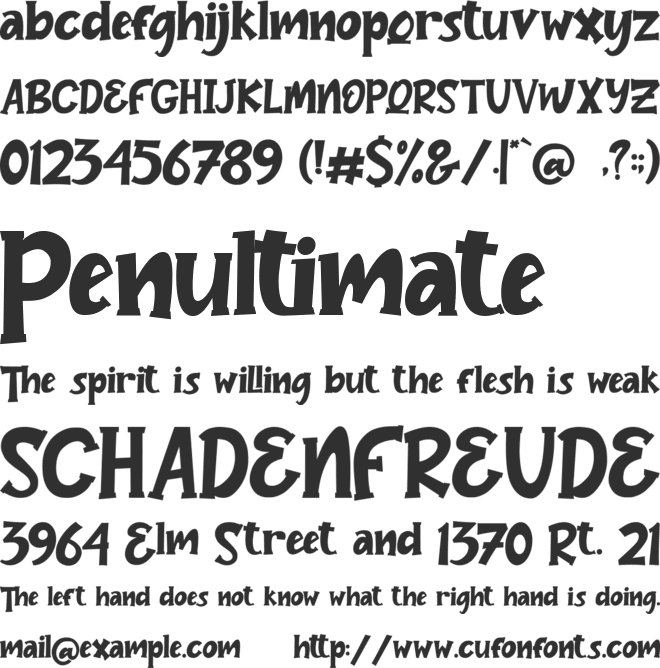 Jelly Bomb font preview