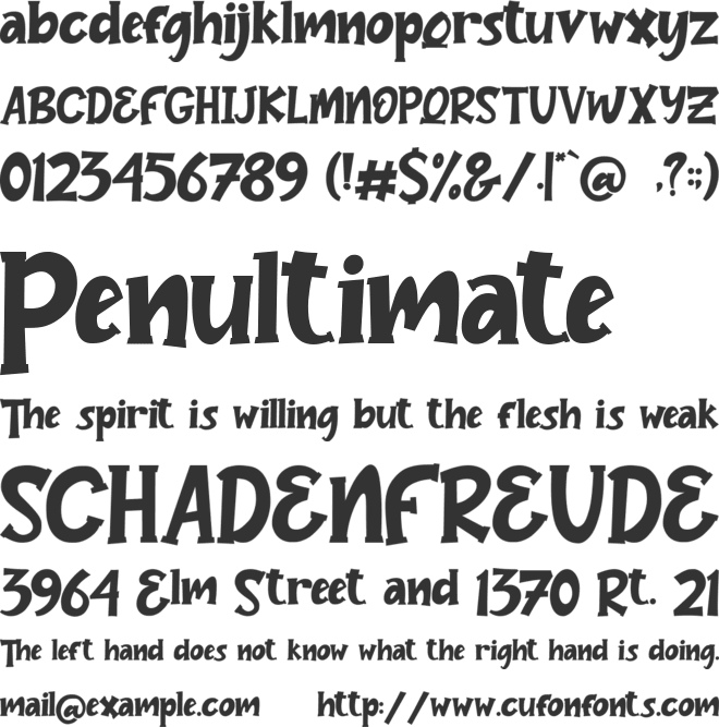 Jelly Bomb font preview