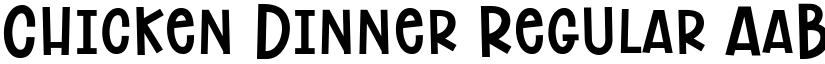 Chicken Dinner Regular font