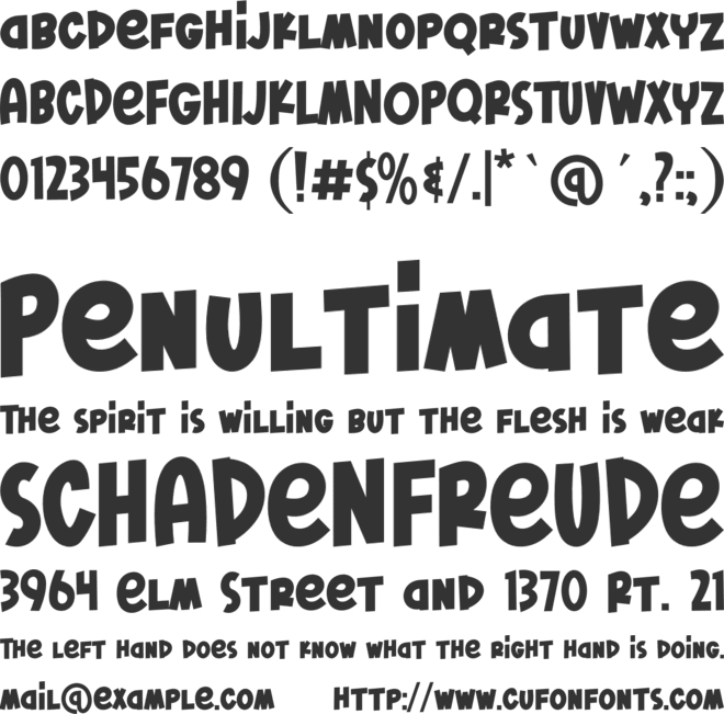 Fresh Pickle font preview