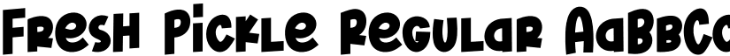 Fresh Pickle Regular font