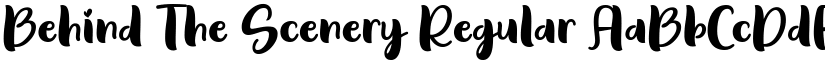 Behind The Scenery Regular font
