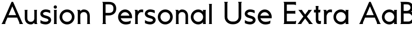 Ausion Personal Use Extra font