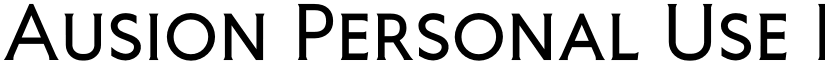 Ausion Personal Use ExtraCAPS font