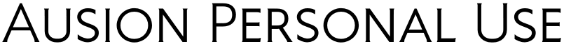 Ausion Personal Use RegularCAPS font
