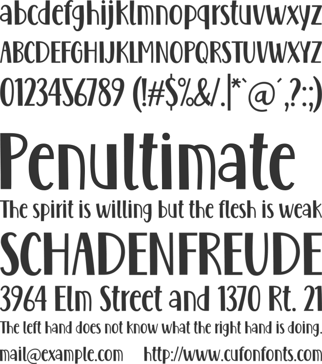 Maybe Yes font preview