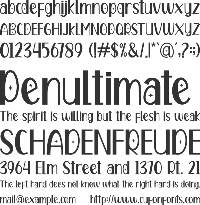 Carlotte font preview