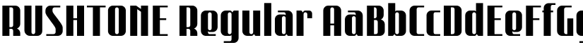 RUSHTONE font download