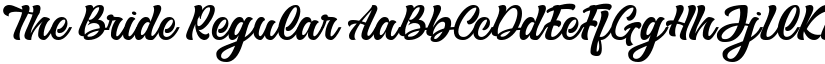 The Bride Regular font