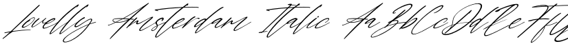 Lovelly Amsterdam Italic font