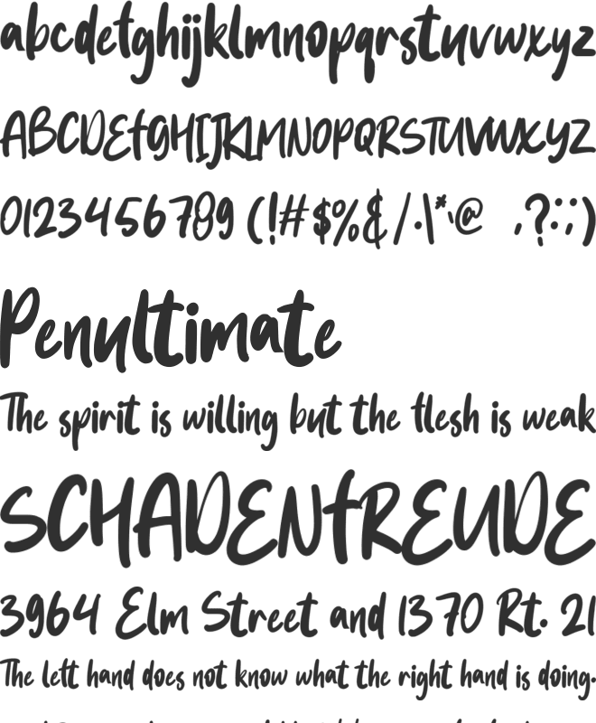 folewer font preview