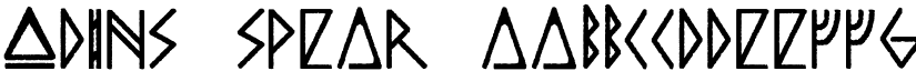 ODINS SPEAR font