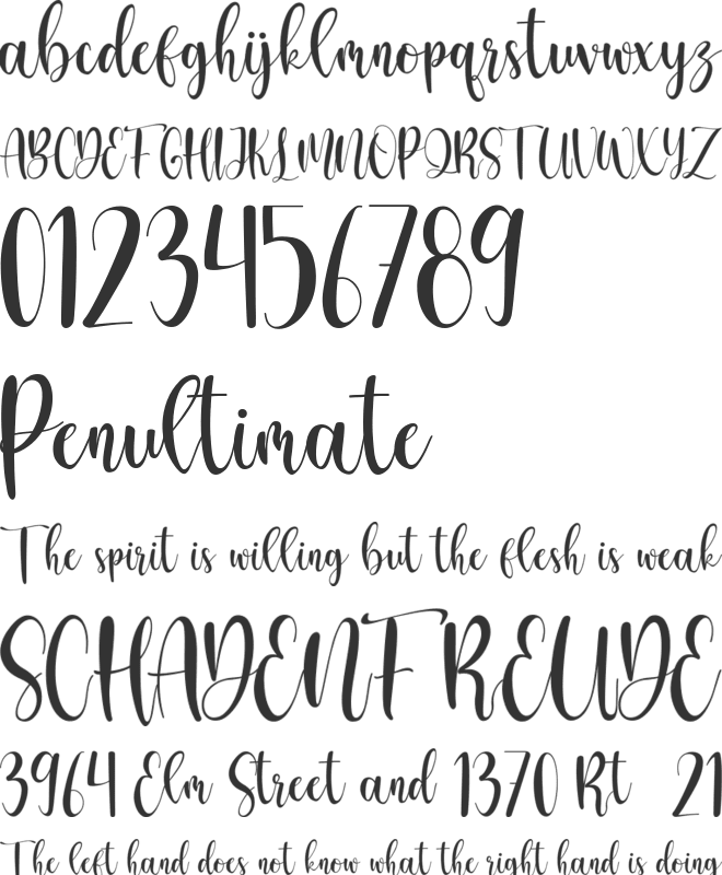 Gerillas font preview