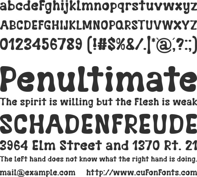 Cookiss font preview