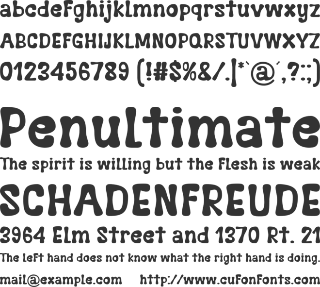 Cookiss font preview