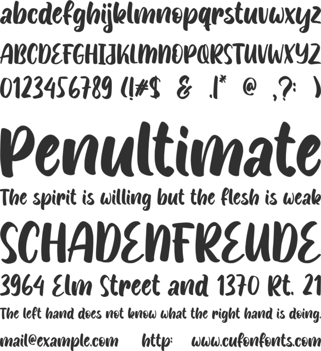 Remon Holiday font preview