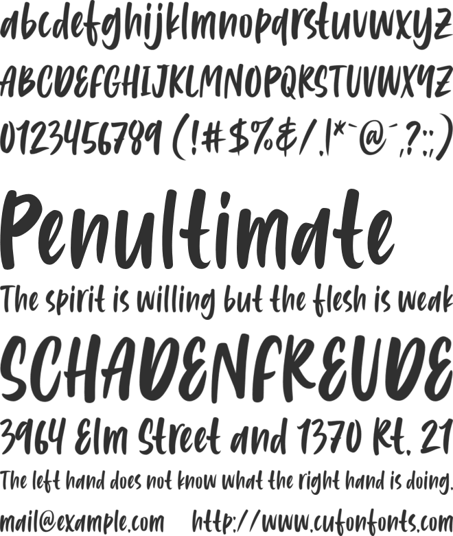 Well Hello Easter font preview