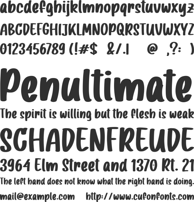 Scarlet Josephine font preview