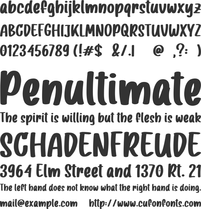 Scarlet Josephine font preview