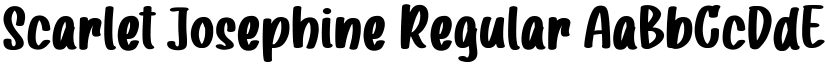 Scarlet Josephine font download