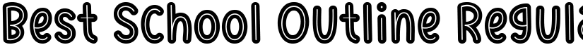 Best School Outline Regular font