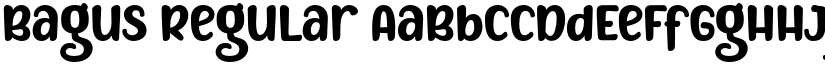 Bagus Regular font
