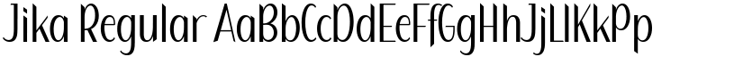 Jika Regular font