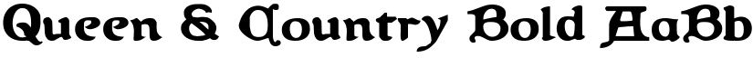 Queen & Country Bold font