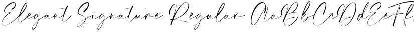Elegant Signature Regular font