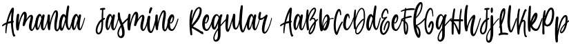 Amanda Jasmine Regular font