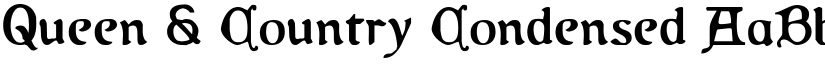 Queen & Country Condensed font