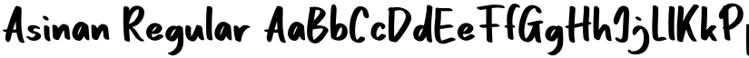 Asinan Regular font