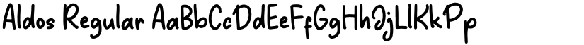 Aldos Regular font