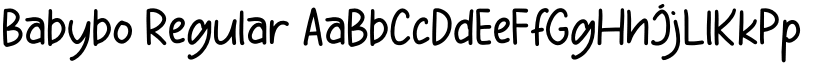 Babybo font download